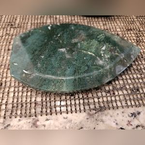 Moss Agate Tear Drop